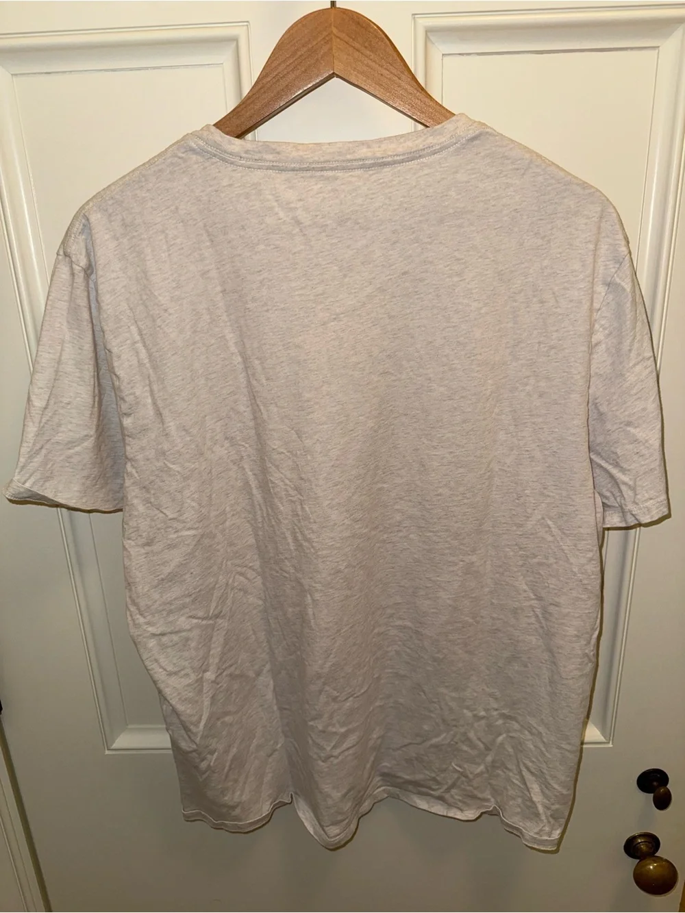 Everlane Men's Short Sleeve Crew Tee in Light Beige - Picture 2 of 3